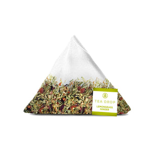 Tea Drop - Lemongrass Ginger Tea (Loose Leaf / Double Serve Tea Bags)