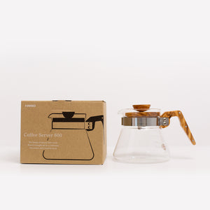 Hario V60 Coffee Server 2 Cup in Olive Wood 600ml