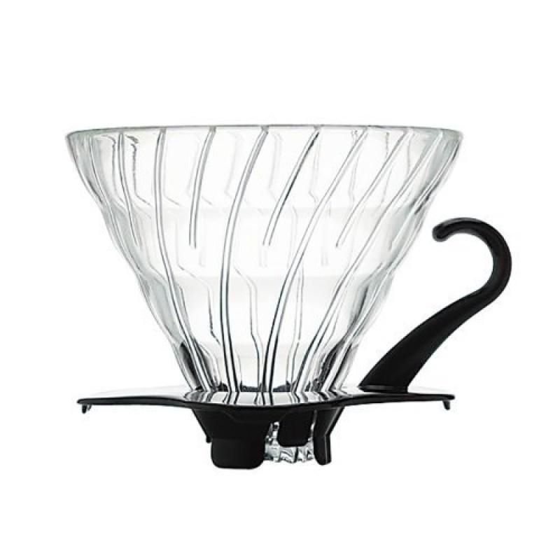 Hario V60 Glass Dripper 1 Cup Black