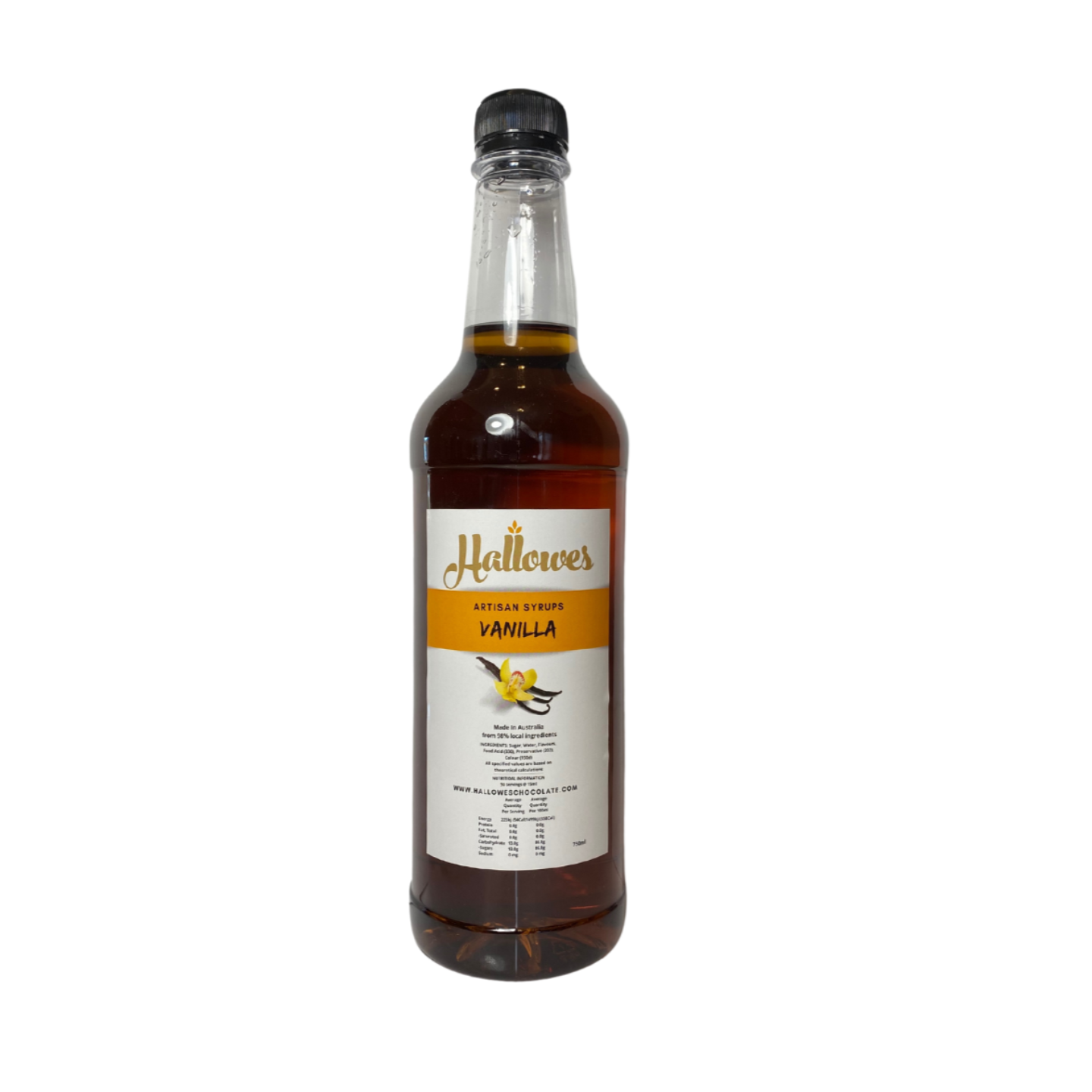 Hallowes Artisan Coffee Syrup - Vanilla 750ml