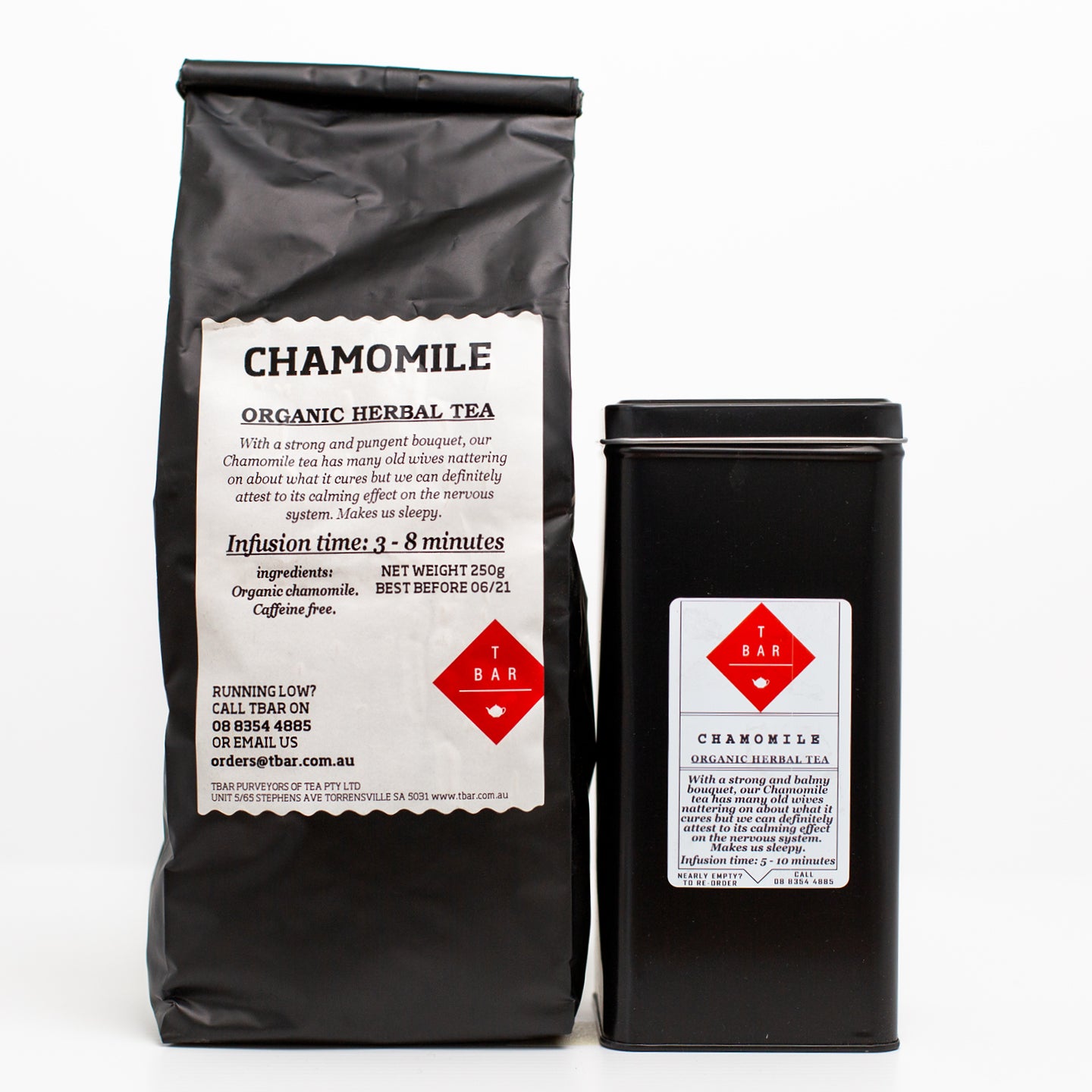 T-Bar Chamomile Organic Loose Leaf Tea 250g